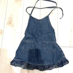 【デニム ワンピース 95cm フリフリ　CAPTAIN HOUSE】
