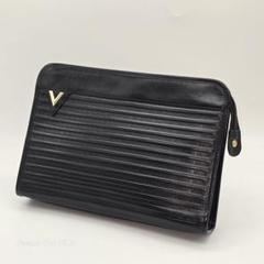 新品未使用❣️EMPORIO VALENTINO 木箱入り長財布 黒