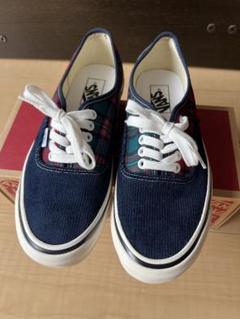 VANS オーセンティックネイビー チェック スニーカー