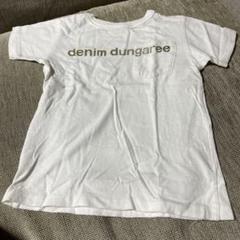 DENIM DUNGAREE Tシャツ 130CM ホワイト