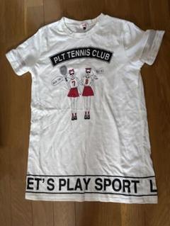サマーセール　ピンクラテ　 半袖　Tシャツ　ワンピース 160サイズ