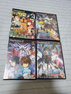 PS2 ガンダムSEED2本＋ナルト2本