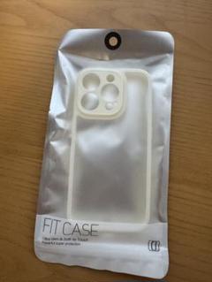 iPhone15pro ケース　スモーククリア×ホワイト　FIT CASE