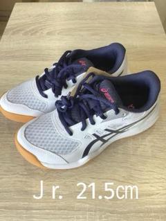 アシックス asics バレーボールシューズ jr 21.5㎝ 紺ピンク 箱無し アシックス asics バレーボールシューズ jr 21.5㎝ 紺ピンク 箱無し