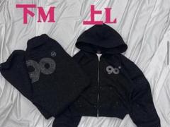 9090girl セットアップLogo Zip Hoodie size L - メルカリ