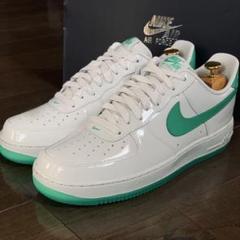 【新品未使用】AIRFORCE1 エアフォース1 限定 エナメル ホワイトのサムネイル