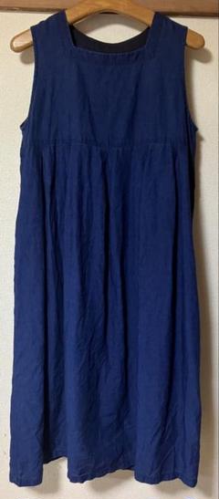 ❁¨̮美品★nest Robe リネンノースリーブワンピース リネンタックノースリーブワンピース｜nest Robe / CONFECT