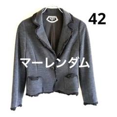 MARLENE DAM マーレンダム 新品¥34650 シルク100% 42 茶