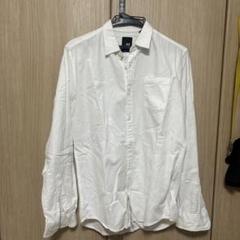 yd. スリムフィット 白 長袖シャツ