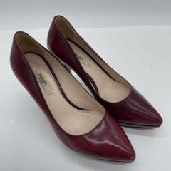 PRADA プラダ パンプス レッド レディース ポインテッド 34