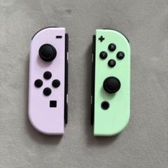 ほぼ新品 純正 Switch ジョイコン ストラップ グリップセット パステル Nintendo Switch ジョイコン switch 純正 カバー ストラップ