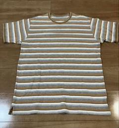 OLD UNIQLO 90s〜00s 半袖ボーダーTシャツ ブラウン XL