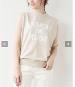 【極美品】MICA&DEAL　ロゴ　スウェット　ノースリーブ　カットソー