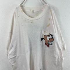 USA製 80s プルート ドナルドダック Tシャツ 白Tシャツ 白T
