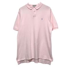 90s POLO ラルフローレン　ビンテージ半袖ポロシャツ　刺繍ロゴ　USA製