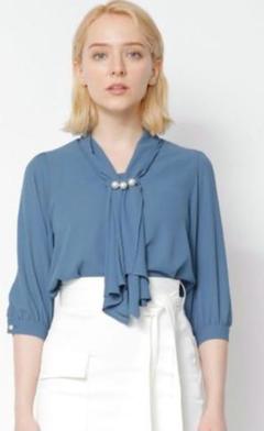 【Bear】TONAL トーナル ジョーゼットボウタイブラウス トーナル TONAL シアードッキングボウタイブラウス （オフ