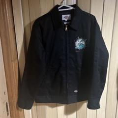 【希少・美品】dickies デトロイトJKT T/Cツイル 刺繍　黒 97427-25VM【Men's】Dickies(R) x H-D(R) ヘビーウェイトLS