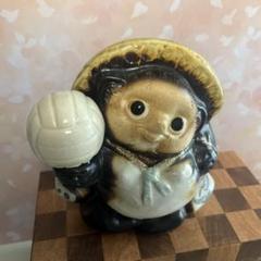 【信楽焼】たぬき バレーボール 装飾品