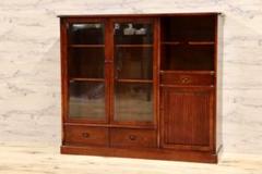 karimoku カリモク　木製収納家具 (茶箪笥) カリモク 昭和 家具 アンティーク 木製 茶箪笥 和室 Karimoku