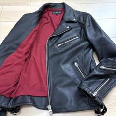 希少✨ジャックローズ ダブルライダース ラムレザー 裏地 レッド