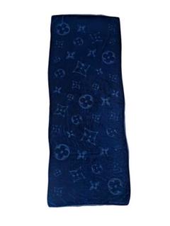 ルイヴィトン マフラー モノグラム 黒 LOUIS VUITTON モノグラム マフラー 黒 グレー