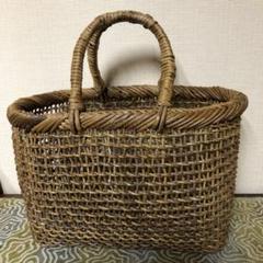 あけびかご　あけびかごバッグ　民藝　古道具 あけび かごバッグ 国産 カゴ アケビ 蔓 つる 奥会津三島 一点