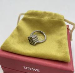 【極美品】LOEWE リング 6.5号 アナグラム シルバー金具 レディース