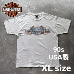 90s USA製　ハーレーダビッドソン　龍　エンブレム　レアカラー　Harley