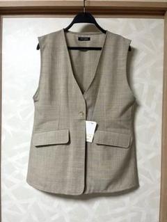 しまむら ノースリーブ Vネック ベスト ポケットあり LLサイズ