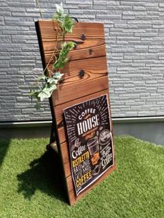 1000円割引週末セール　新作　Ａ型看板　焼杉　ワイルド　かっこいい　おまけ