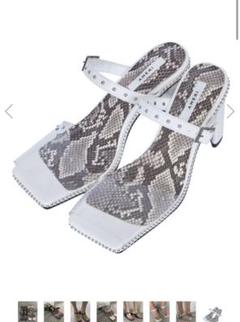 Ameri CLEAR STUDS MULE 新品 白 S
