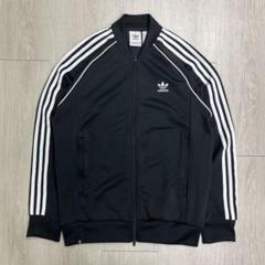 『希少サイズ』　adidas 00s トラックジャケット　ベロア　黒　【2XL】 極美品/希少2XLサイズ/アディダス トラックジャケット 黒白 W