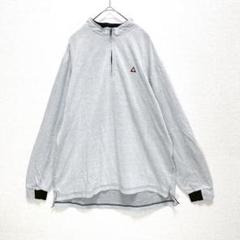ルコックスポルティフ◆ハーフジップ長袖シャツ(LL)ゴルフ 刺繍ロゴ コットン