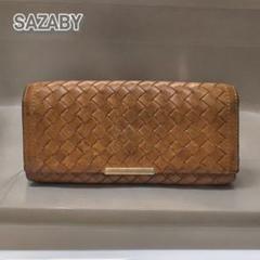 SAZABY サザビー 牛革 金箔 クロコダイル クロコ 型押 長財布 未使用品 SAZABY サザビー 牛革 金箔 クロコダイル クロコ 型押 長財布 未