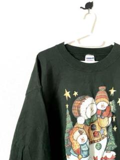 送料無料　VINTAGEビンテージ メンズスウェット サイズ 緑