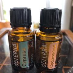 doTERRA ドテラ サイプレス シダーウッド各15ml 開封済
