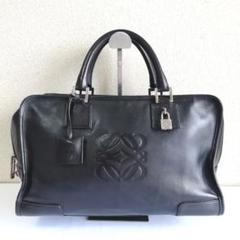 美品 LOEWE ロエベ アマソナ36 デカロゴ ハンドバッグ ミニボストン