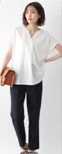 GLOBAL WORK GOODデニムテーパードパンツ ブルー