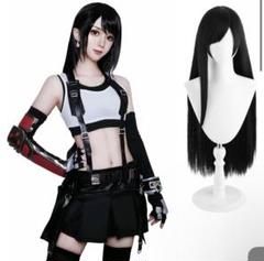 ff7 ティファ コスプレ衣装 ウィッグ付き - メルカリ