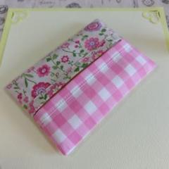 ポケットテッシュケースハンドメイド☆ポケットテッシュカバーハンドメイド☆花柄