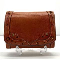 ✨大人気✨Dakota　Daisy　折り財布　レザー　スタッズ　ブラウン　美品