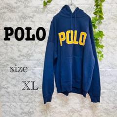 【i27】【POLO／ポロ】 ネイビー　パーカー　【XL】 大きめのサムネイル