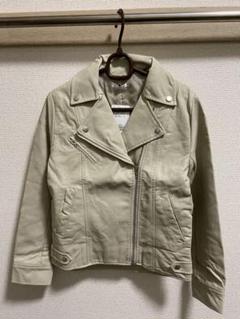 【muse muse】新品未使用 レディース ベージュ ライダースジャケット