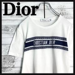 11360【美品・芸能人着用モデル】Dior☆バンドロゴ シグネチャー