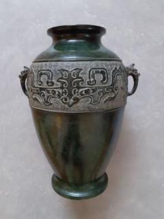 青銅器銅製龍八角 花瓶 花器 飾壺希少 骨董品 青銅器銅製龍八角 花瓶 花器 飾壺希少 骨董品