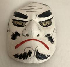 島根の郷土玩具♪石見神楽面 鐘馗♪長浜人形♪張子面 日下義明作♪ヤケ汚れ♪訳ありのサムネイル