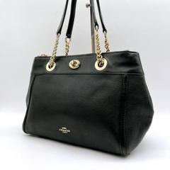 希少 美品 コーチ ハンドバッグ パーティーバッグ ターンロック ゴールド 希少 COACH ターンロック ハンドバッグ キャリーオール 肩掛け