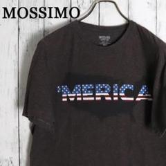 US古着　MOSSIMO SUPPLY モッシモ　星条旗ロゴ　プリントTシャツ