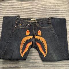 BAPE シャークデザイン デニムラインストーン【3/4までの限定出品】 BAPE シャークデザイン デニムラインストーン【3/4までの限定出品】