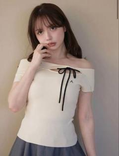 Amari ribbon tops andmary ivory - メルカリ